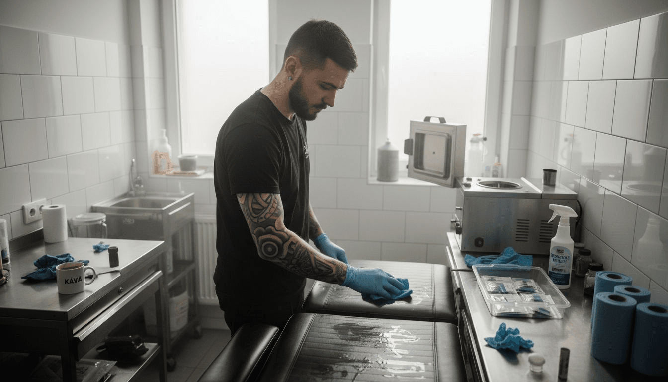 Workflow bezpečného tetovania: Kompletný postup pre profesionálov