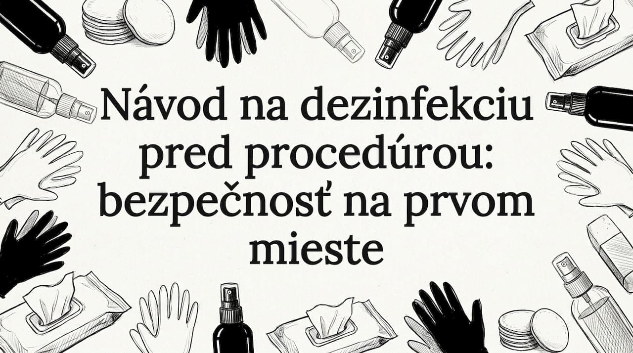 Návod na dezinfekciu pred procedúrou: bezpečnosť na prvom mieste