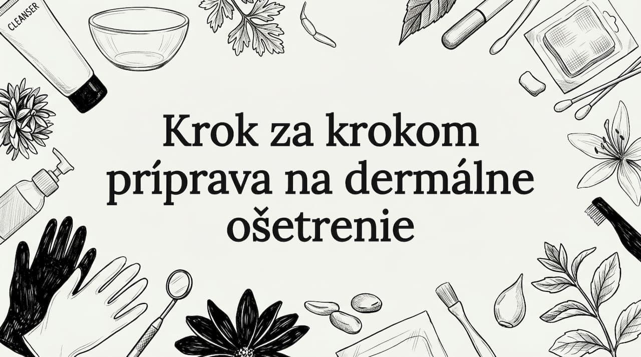 Krok za krokom príprava na dermálne ošetrenie