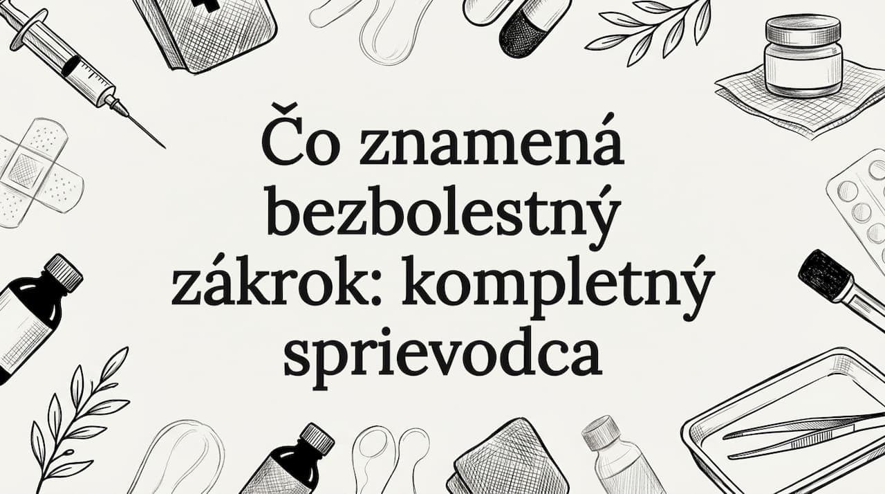 Čo znamená bezbolestný zákrok: kompletný sprievodca