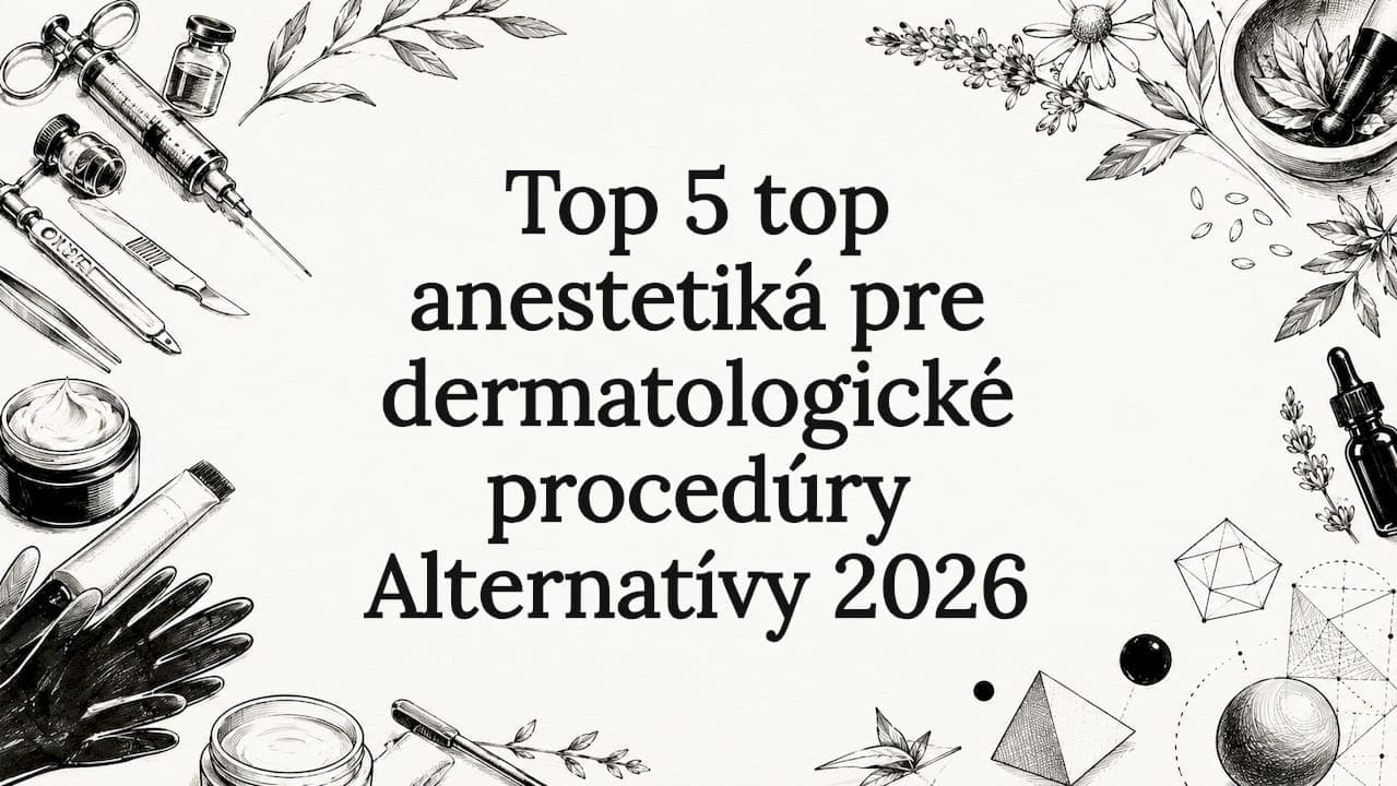 Top 5 top anestetiká pre dermatologické procedúry Alternatívy 2026