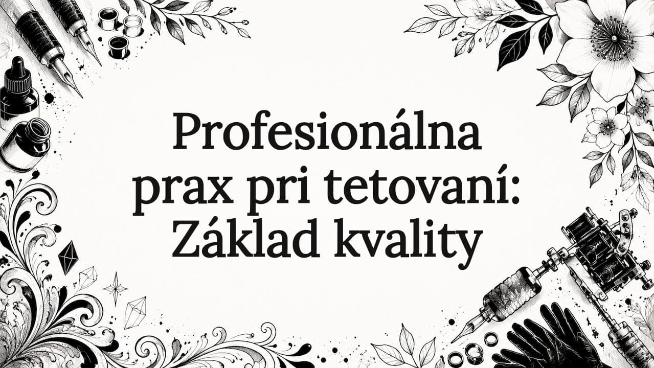 Profesionálna prax pri tetovaní: základ kvality