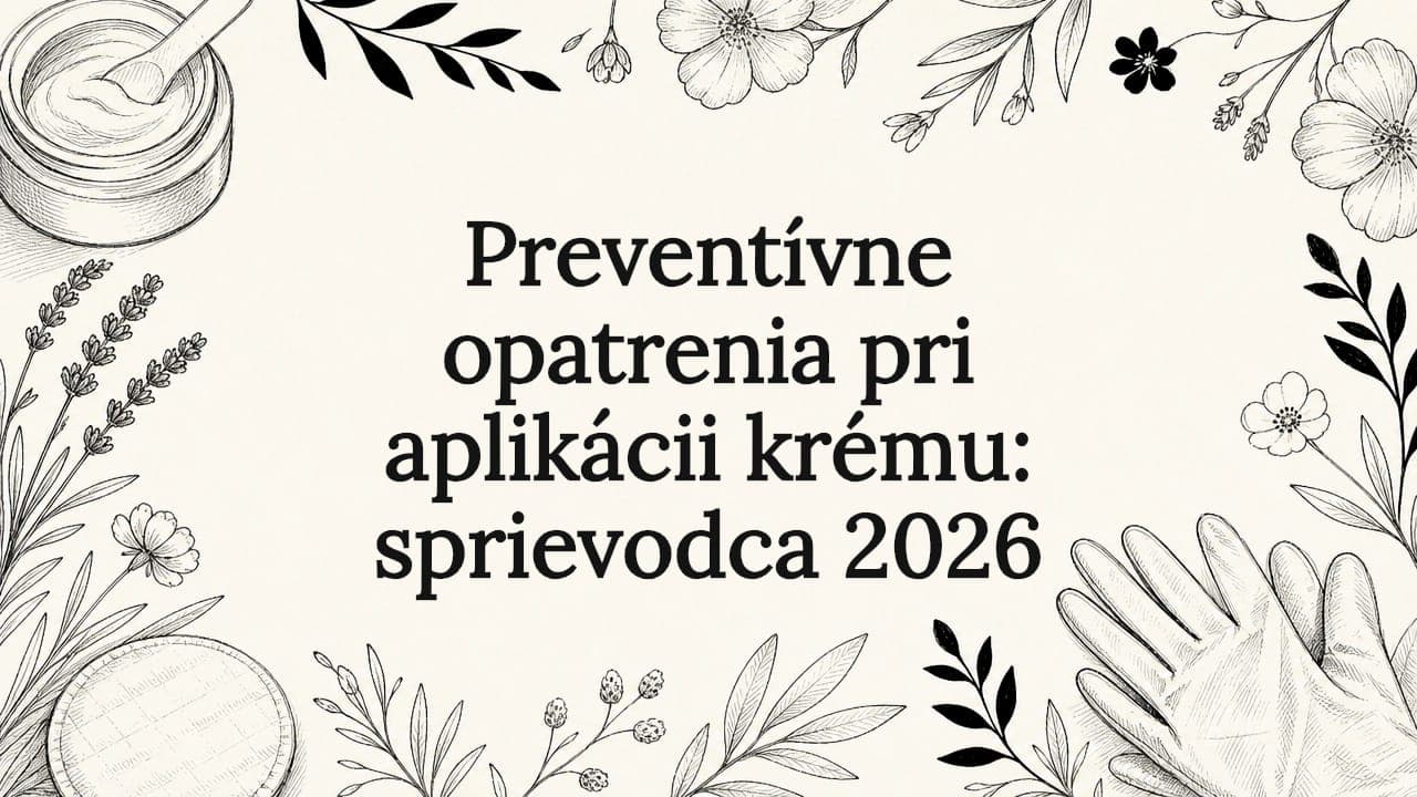 Preventívne opatrenia pri aplikácii krému: sprievodca 2026