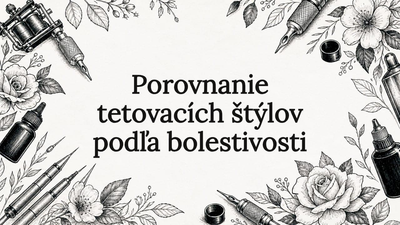 Porovnanie tetovacích štýlov podľa bolestivosti