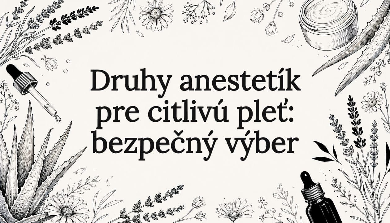 Druhy anestetík pre citlivú pleť: bezpečný výber