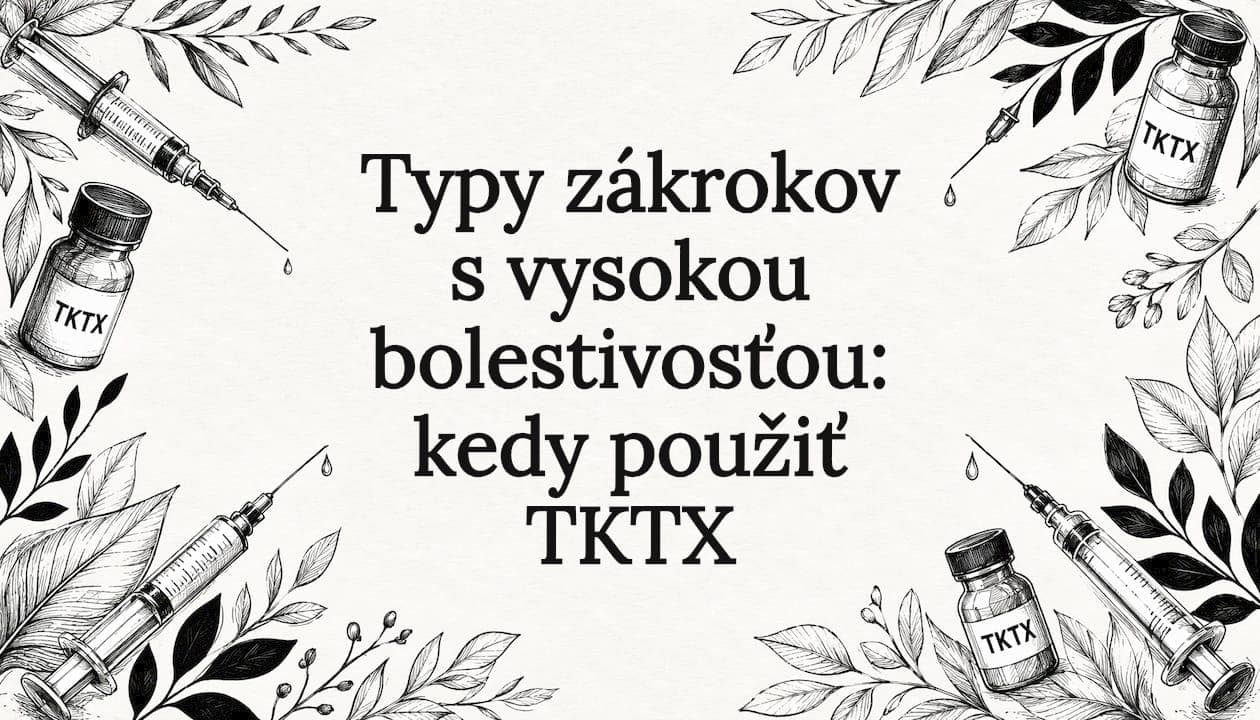 Typy zákrokov s vysokou bolestivosťou: kedy použiť TKTX
