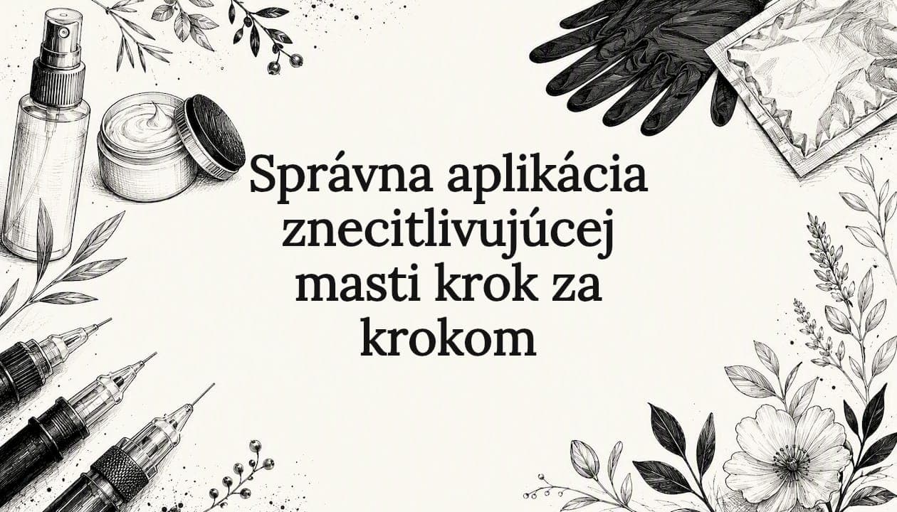 Správna aplikácia znecitlivujúcej masti krok za krokom